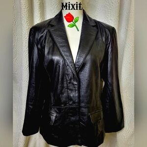 ⚘️Mixit Women's Black Leather Jacket
